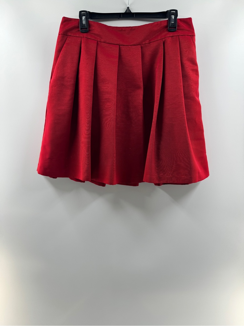 Ann Taylor Factory Red Pleated A-Line Skirt – Women’s Size 12